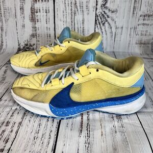 Nike Zoom Freak 5 Men's Size 6.5 Through My Eyes Soft Yellow Blue DX4985-700